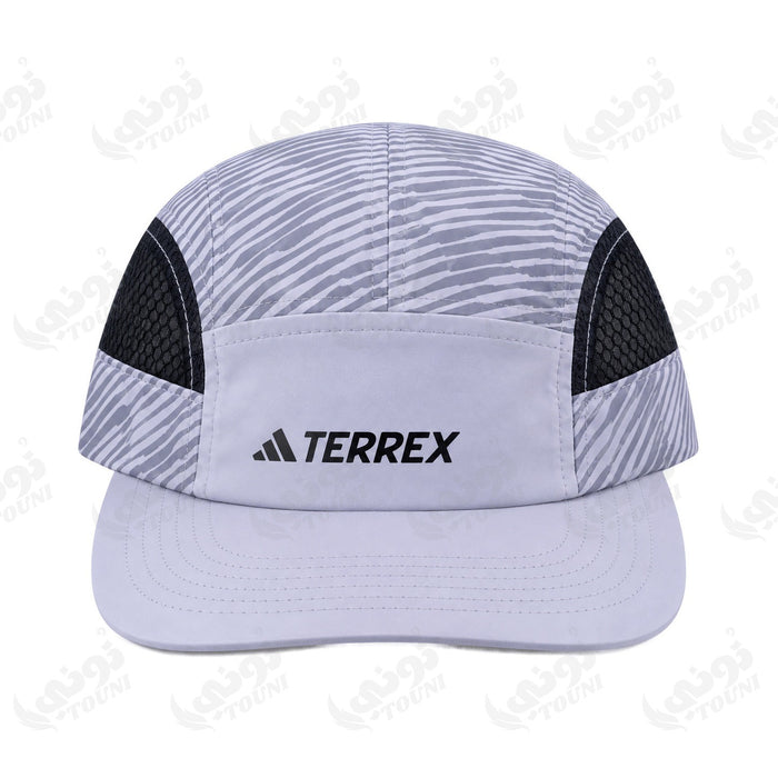Casquette Trail 5 Panneaux – Gris Lilas – sur fond blanc