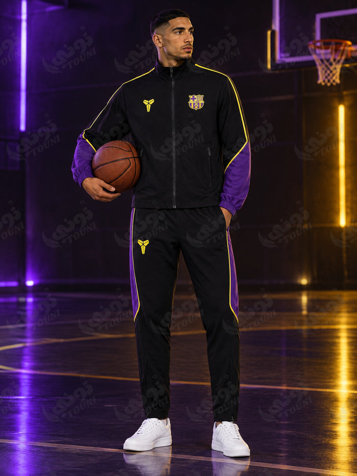 FC Barcelone - Survêtement Mamba × Kobe Bryant Noir & Violet 2026/27 - vue portée