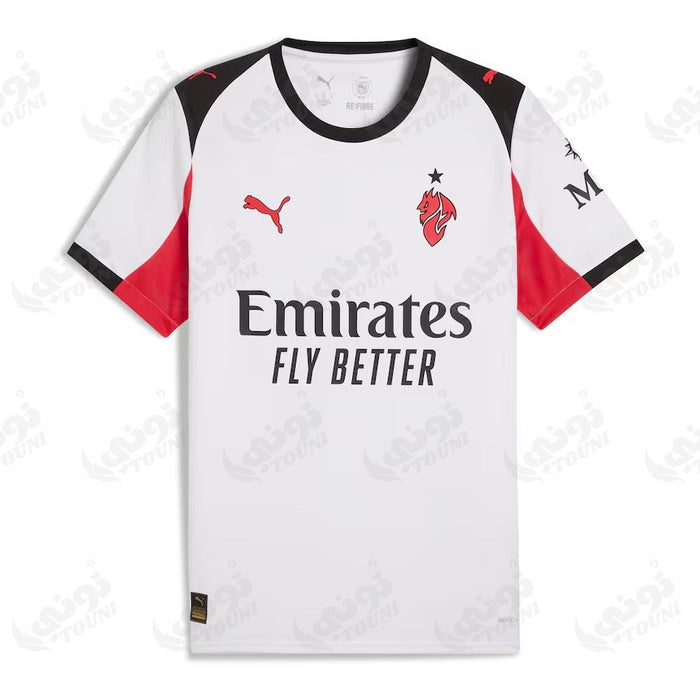 MAILLOT AC MILAN EXTÉRIEUR 2025/2026 – vue de face