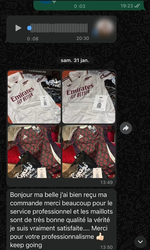 Avis client WhatsApp
