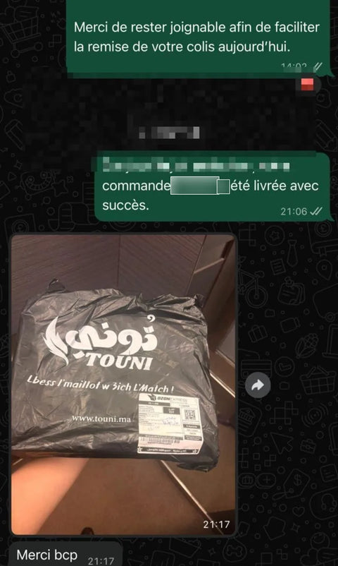 Avis client WhatsApp