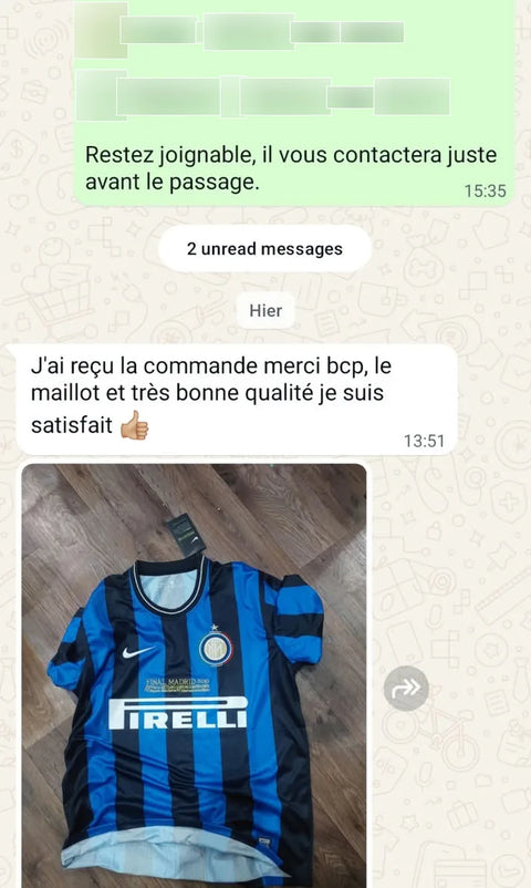 Avis client WhatsApp