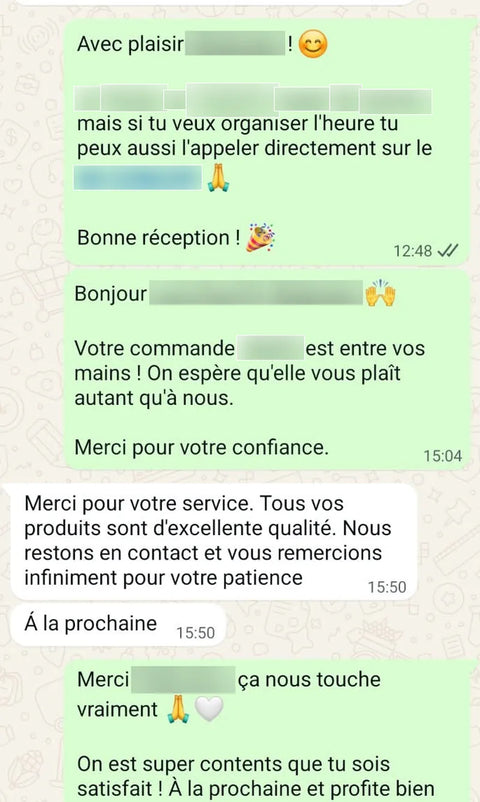 Avis client WhatsApp