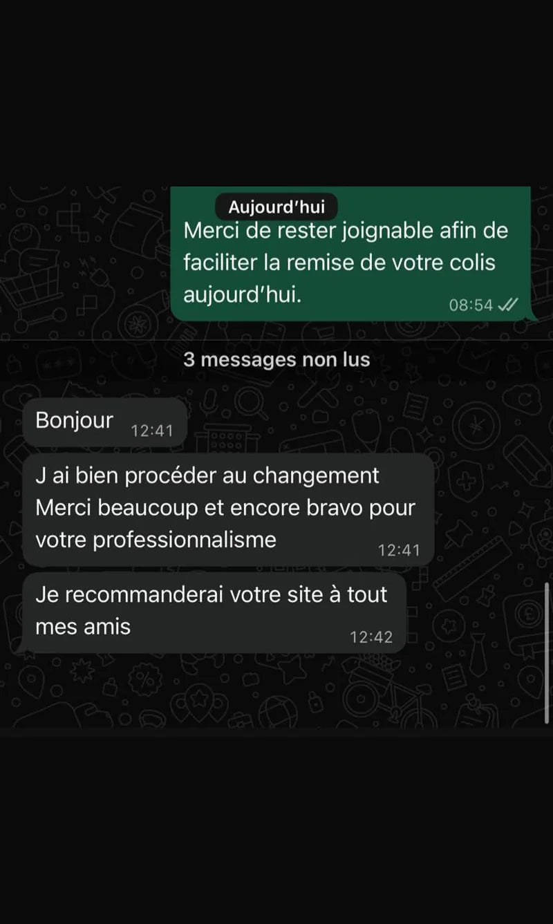 Avis client WhatsApp