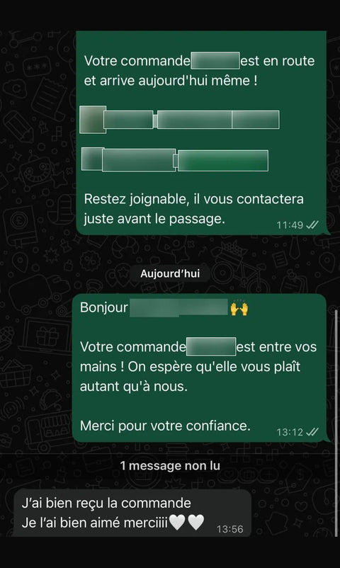 Avis client WhatsApp