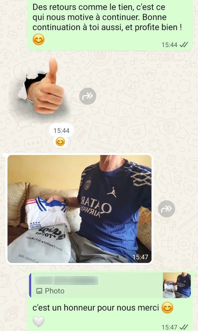 Avis client WhatsApp
