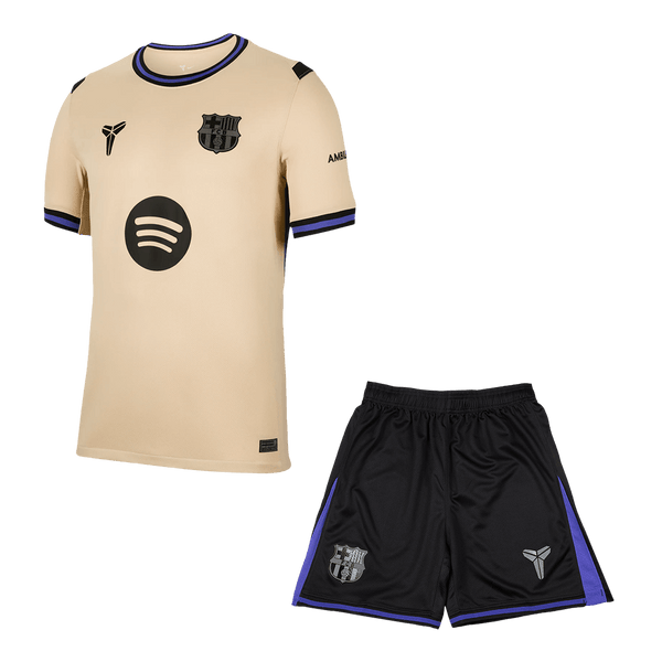FC Barcelone - Kit Extérieur Maillot + Short 2025/26 Jaune