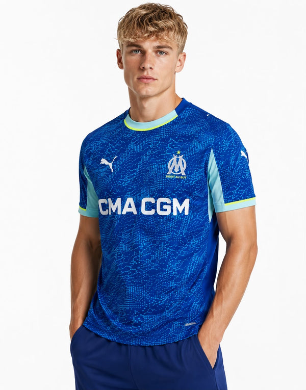 Olympique de Marseille - Maillot Extérieur Bleu 2025/26