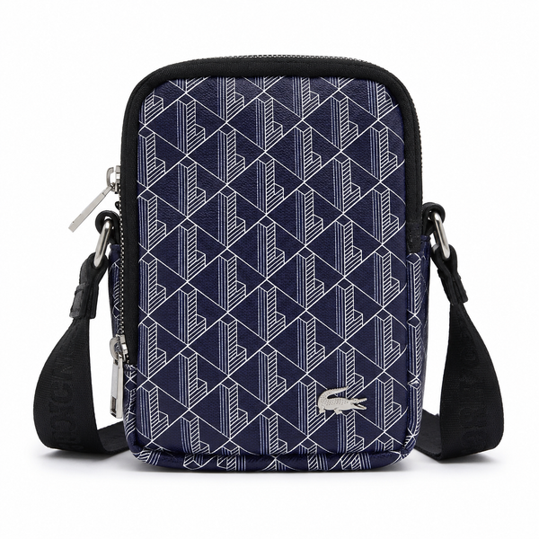 Sacoche Lacoste – Monogramme Bleu Marine