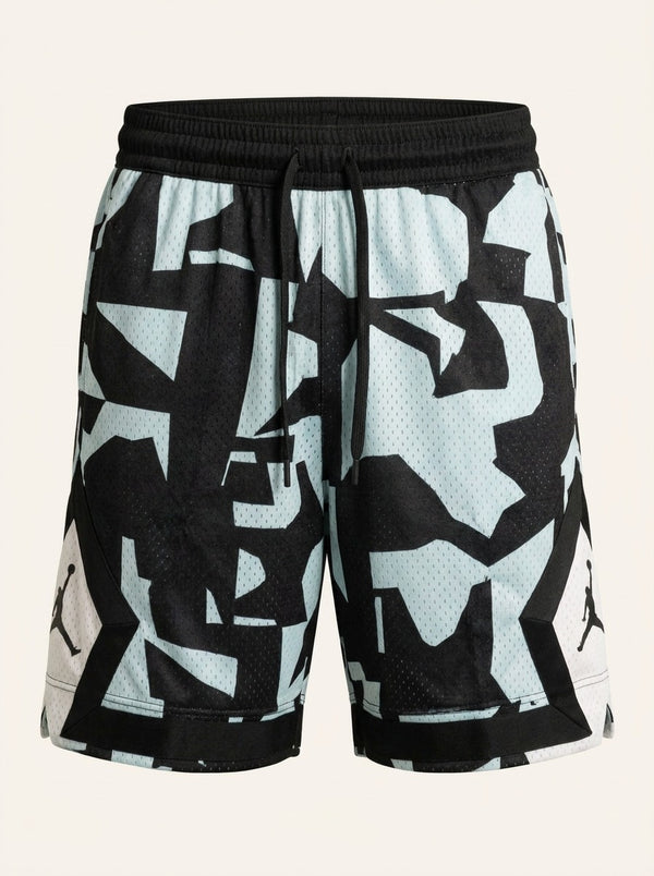 Short Jordan Diamond Camo Éclats Cyan & Noir