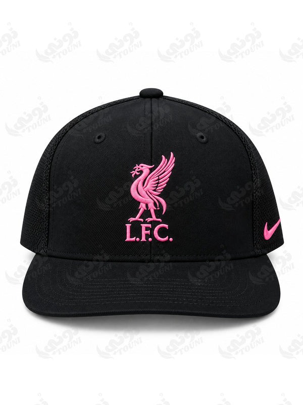 Casquette Liverpool FC – Noir Logo Rose