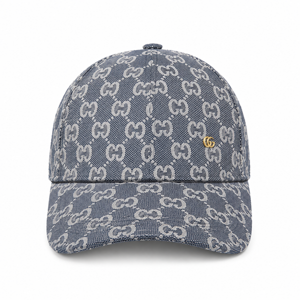 Casquette Monogramme Denim - Bleu