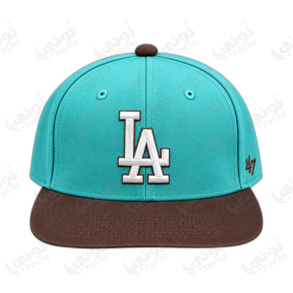 Casquette LA Dodgers – Turquoise & Marron