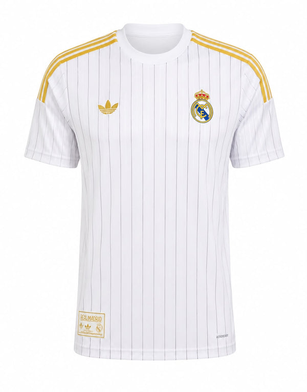 Real Madrid - Maillot Terrace Icons Blanc & Or