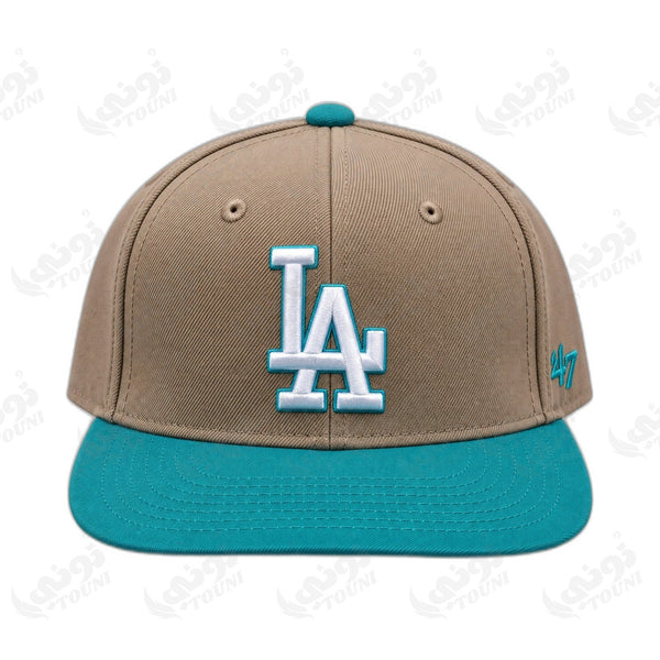 Casquette LA Dodgers – Beige & Turquoise