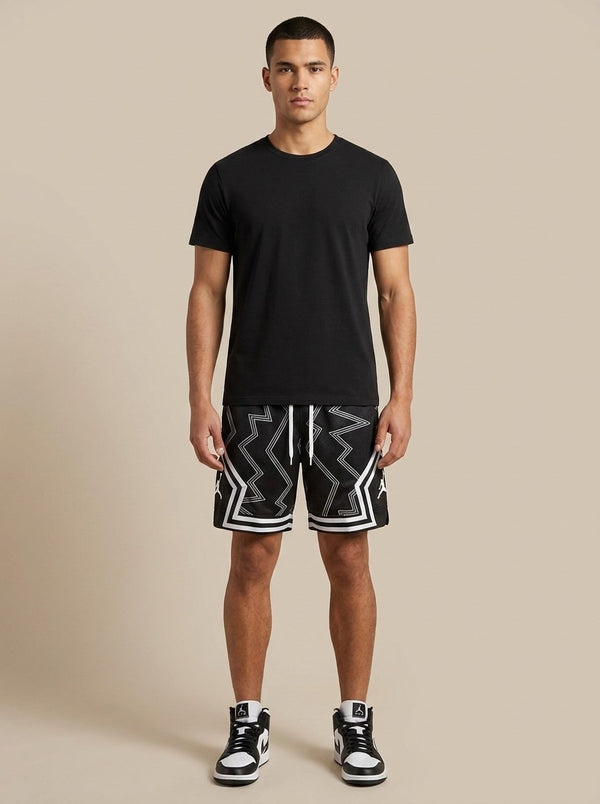 Short Jordan Diamond Éclairs Noir & Blanc