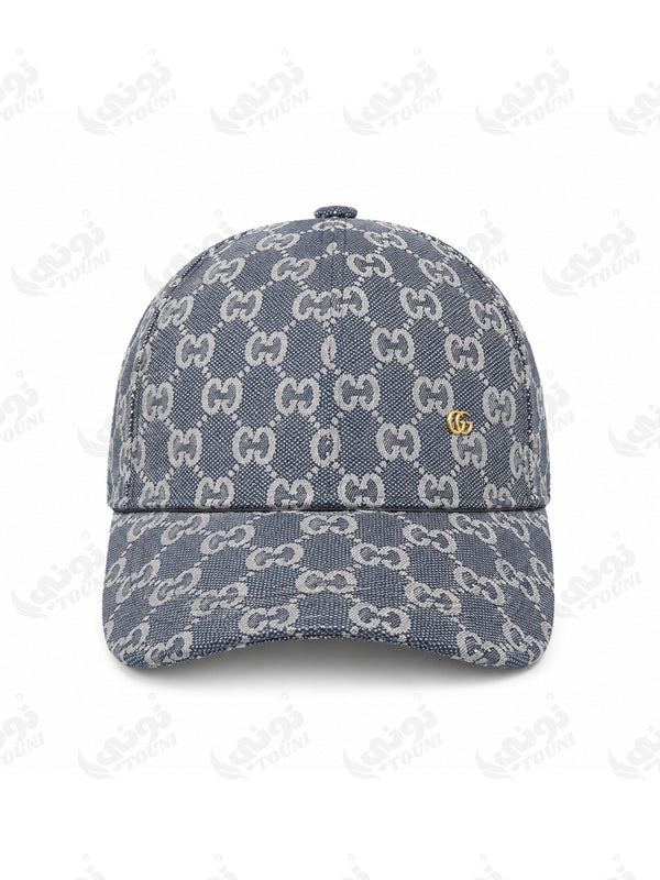 Casquette Monogramme Denim - Bleu