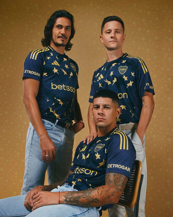 Maillot Boca Juniors – Bleu Marine & Or | Étoiles