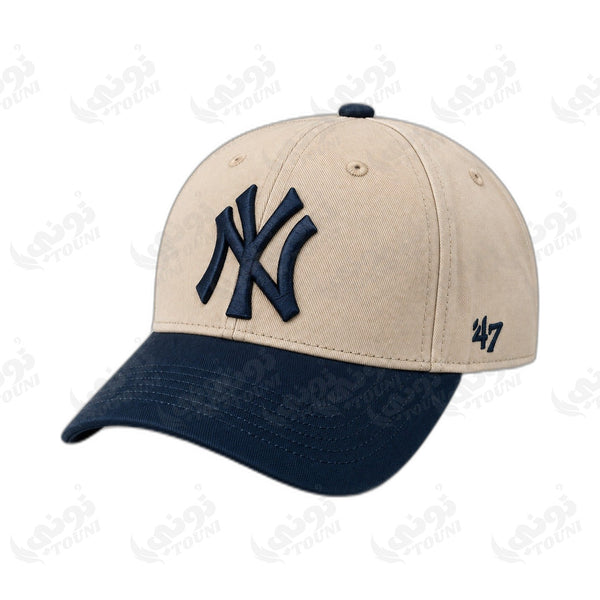 Casquette NY Yankees – Beige & Marine
