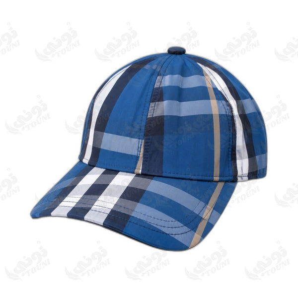 Casquette à Carreaux – Bleu Tartan