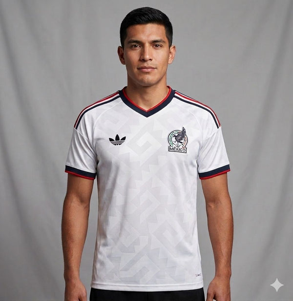 Mexique - Maillot Extérieur Manches Longues Coupe du Monde 2026 Blanc