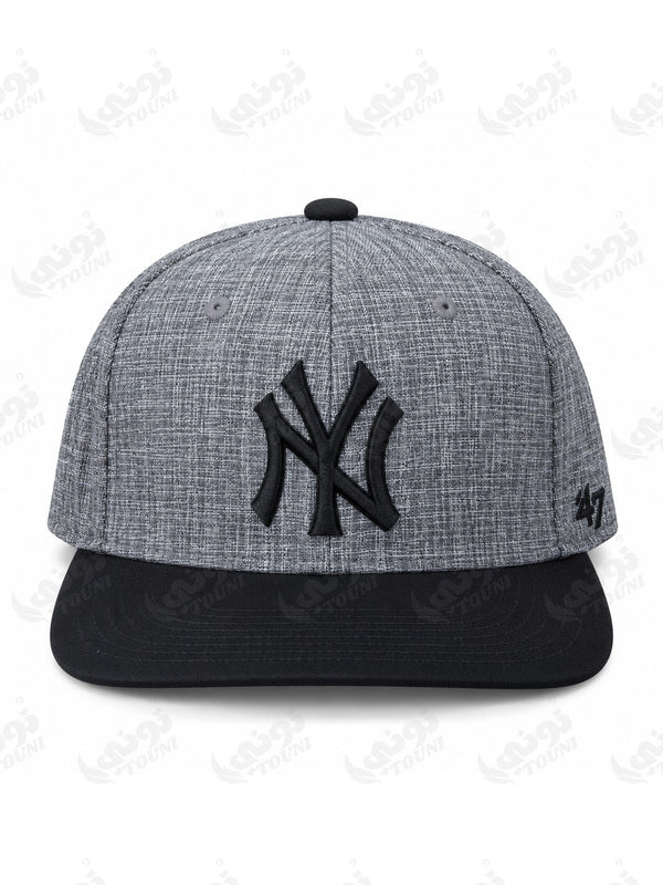 Casquette NY Yankees – Gris Chiné & Noir