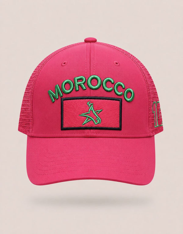 Casquette Maroc Morocco – Rose Trucker | Lions de l'Atlas