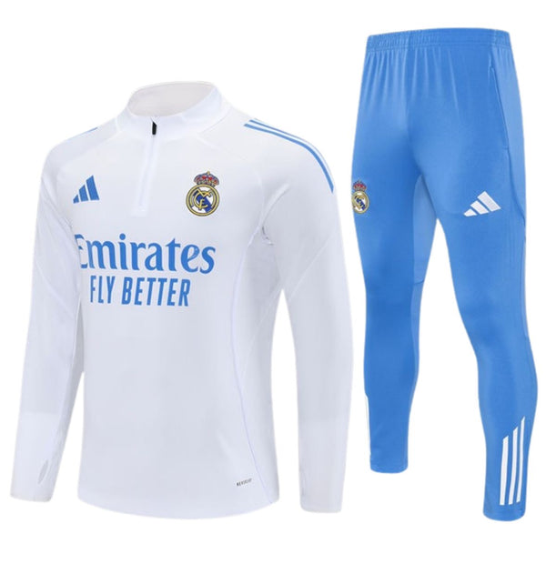 Real Madrid - Survêtement d'Entraînement Blanc & Bleu 2025/26