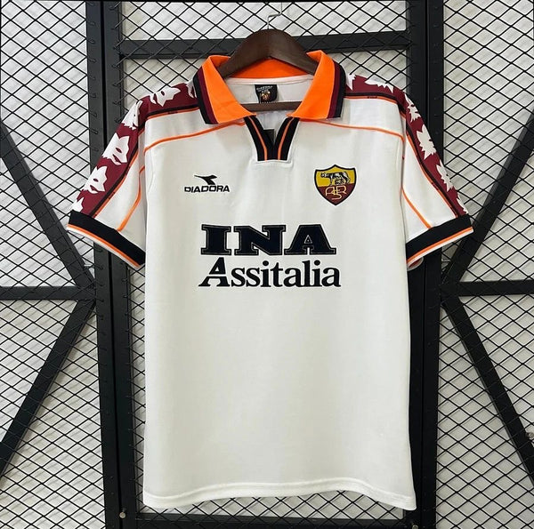 AS Roma - Maillot Rétro Extérieur 1998/99 Blanc