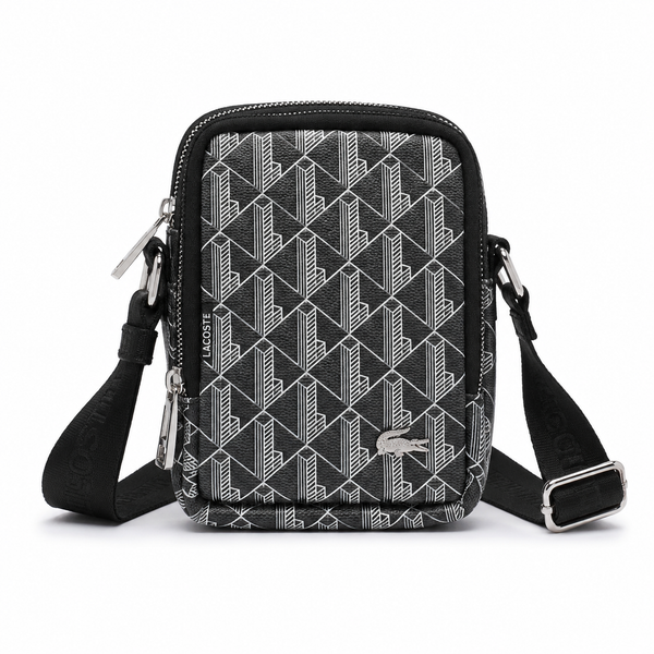 Sacoche Lacoste – Monogramme Gris