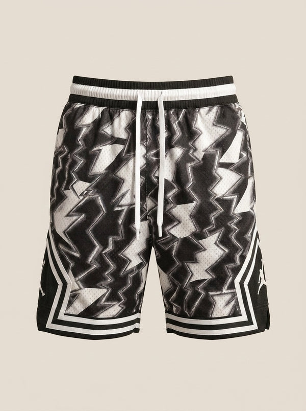 Short Jordan Diamond Camo Zigzag Gris