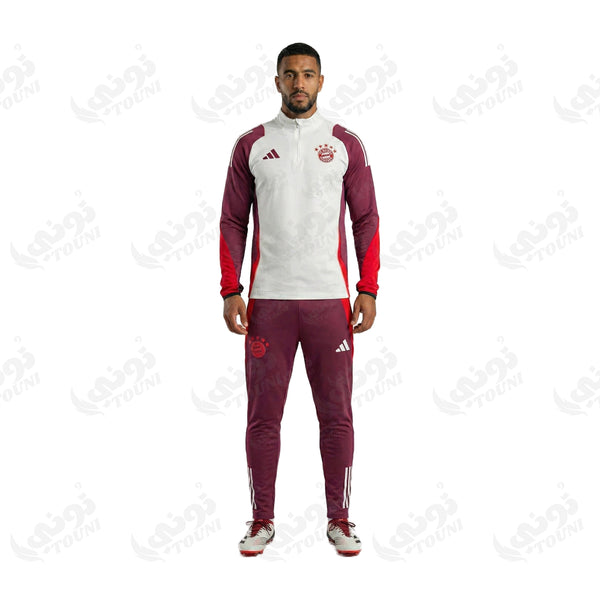 Ensemble d'entraînement Bayern Munich Blanc & Bordeaux 2024/25