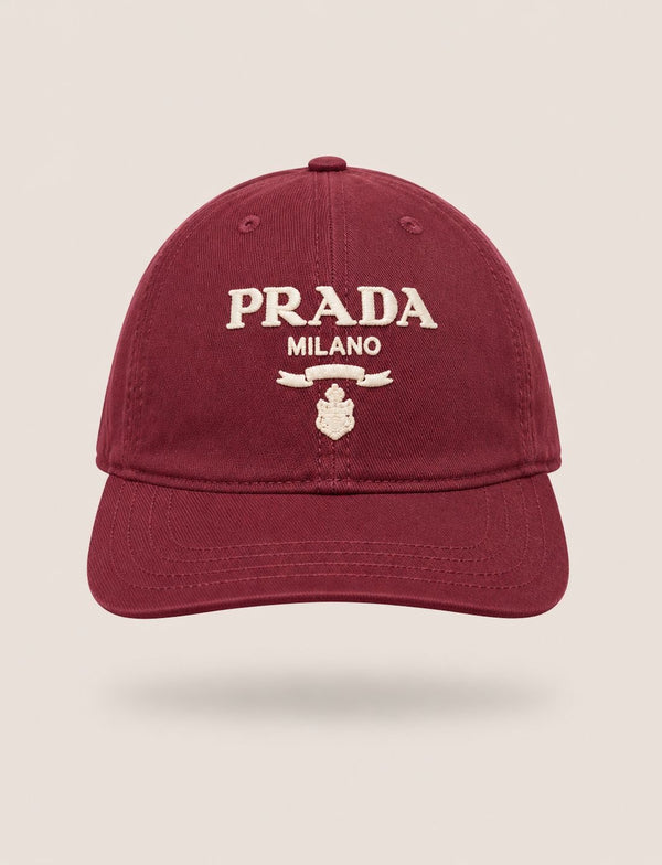Casquette Prada Milano – Bordeaux Crest Edition