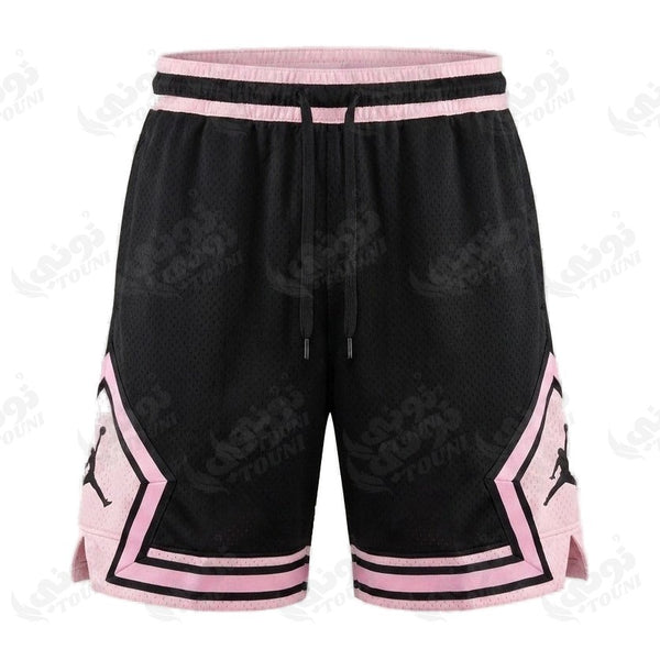 Short Jordan Diamond Noir Losange Rose Poudré