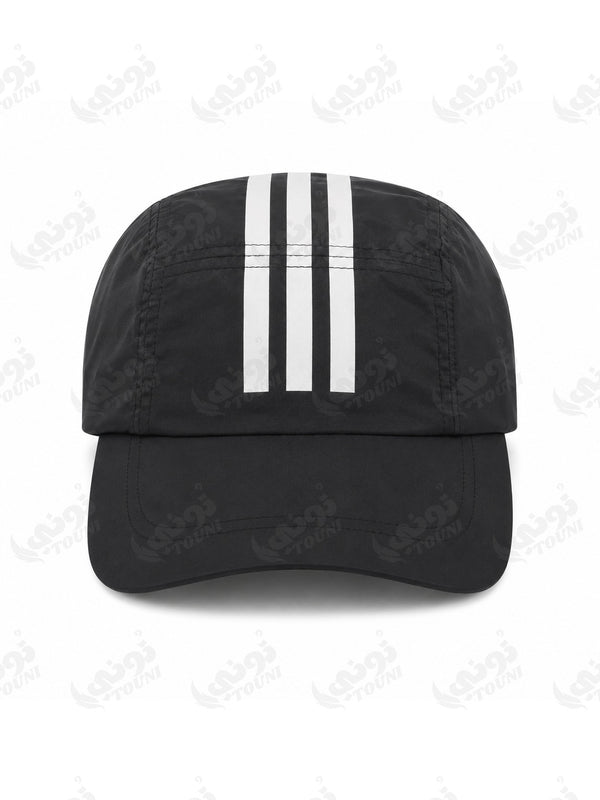 Casquette Running 3 Bandes - Noir
