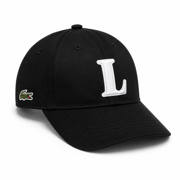 Casquette Lacoste Lettre L – Coloris Noir | Broderie 3D Streetwear