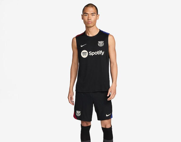 Tenue d'entraînement noire du FC Barcelone 2024/25