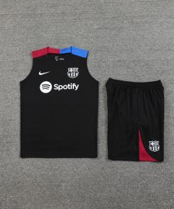 Tenue d'entraînement noire du FC Barcelone 2024/25