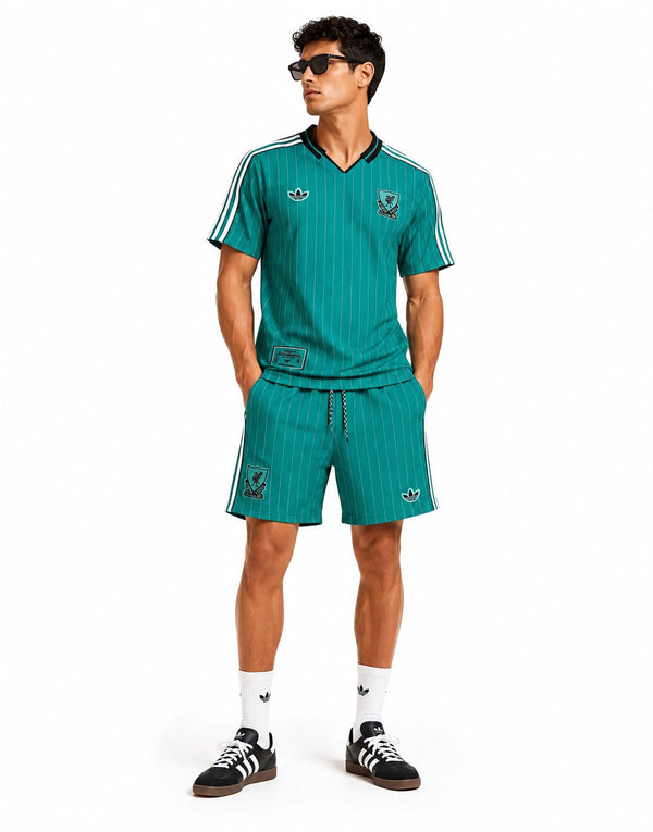 Liverpool FC - Ensemble Terrace Icons Vert (Maillot + Short)