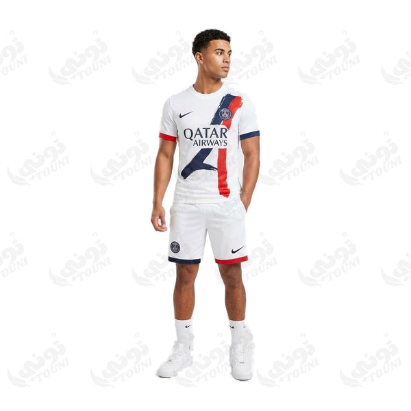 Paris Saint-Germain - Kit Extérieur Maillot + Short Blanc 2024/25