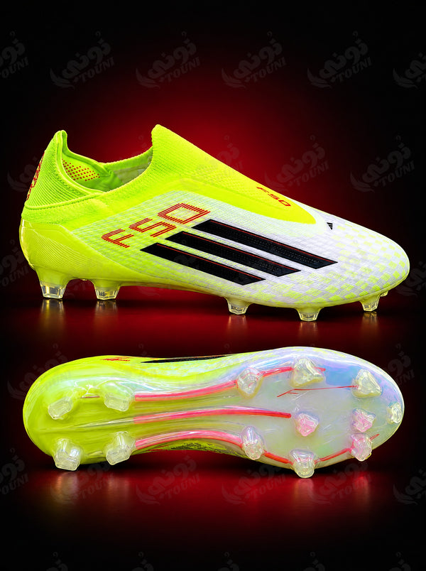 adidas F50 – Crampons Sans Lacets Jaune Fluo (Qualité Professionnelle)