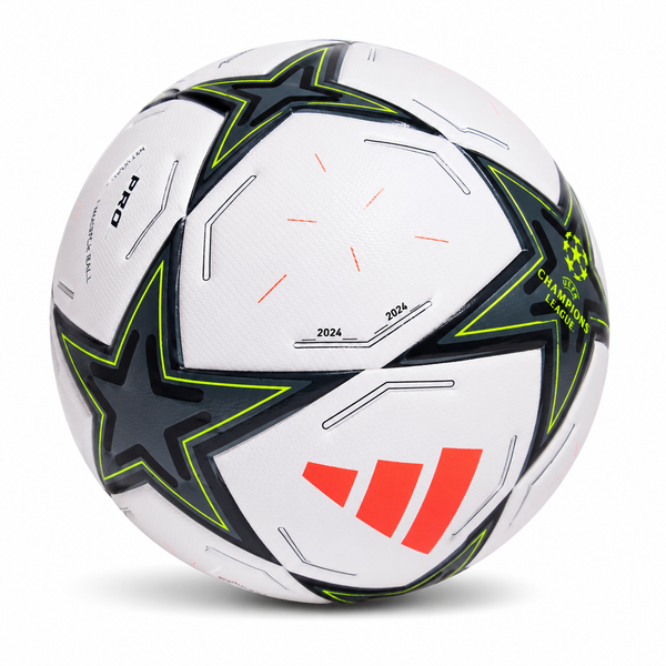 Ballon Ligue des Champions - Blanc Étoiles Noires