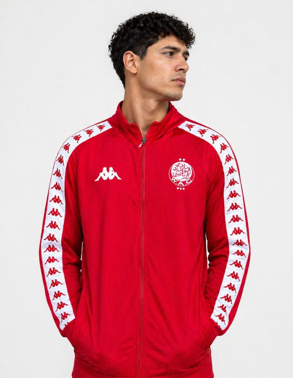 Wydad Athletic Club - Veste d'entraînement imperméable rouge