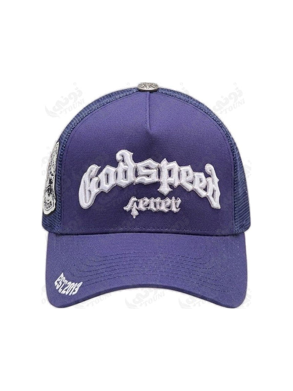 Casquette GodSpeed Never Trucker – Blue Indigo