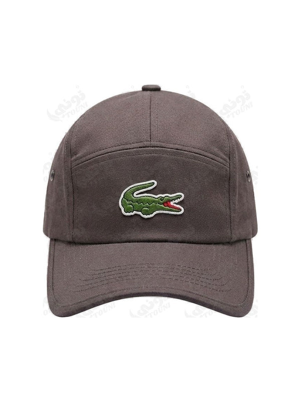 Casquette Lacoste Croc – 5 Panel Gris Anthraci