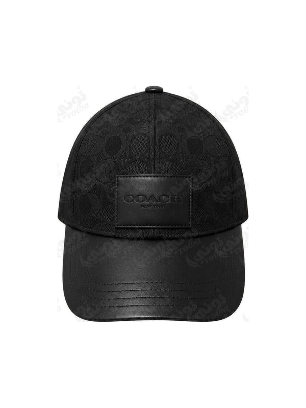 Casquette Coach Signature – Tout Noir Visière 