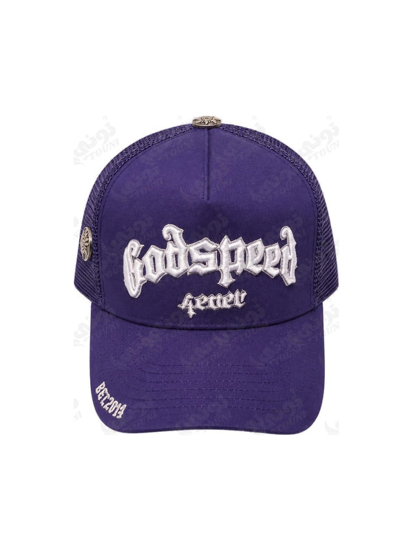 Casquette Godspeed – Violet & Blanc (Trucker)