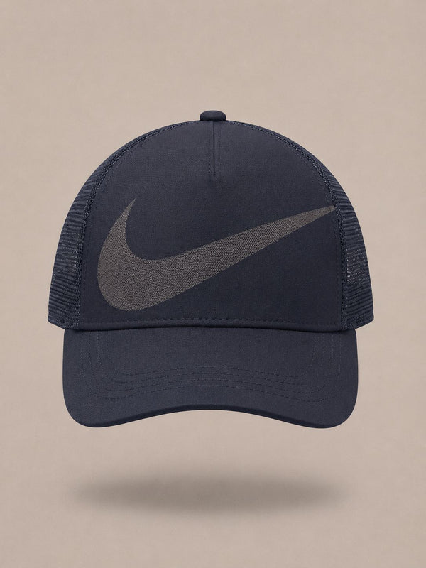 Casquette Nike Trucker Swoosh Bleu Marine – vue de face