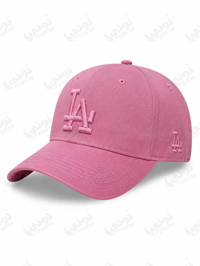 Casquette LA – Rose Ton sur Ton - vue de face