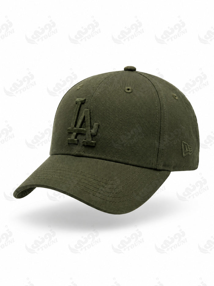Casquette New Era LA – Vert Olive Ton sur Ton - vue de face